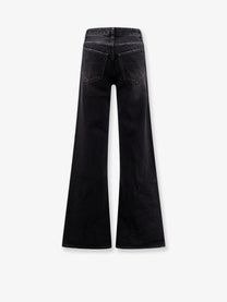 Balenciaga Women's Wide Leg Jeans Black