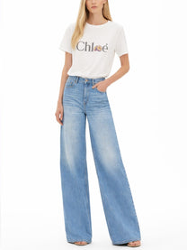 Chloé Women's Wide Leg Jeans Blue