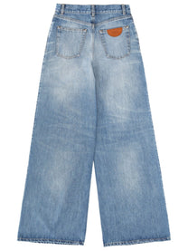 Chloé Women's Wide Leg Jeans Blue