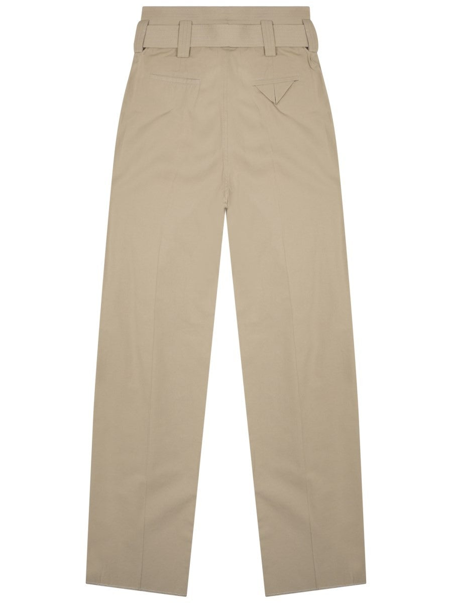 Bottega Veneta Women's Wide Leg Pants Beige, view 2