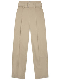 Bottega Veneta Women's Wide Leg Pants Beige