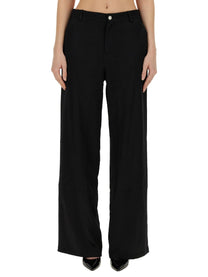 Moschino Jeans Women's Wide Leg Pants Black