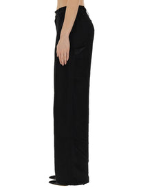 Moschino Jeans Women's Wide Leg Pants Black