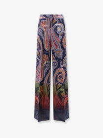 ETRO Women's Wide Leg Trousers Gold