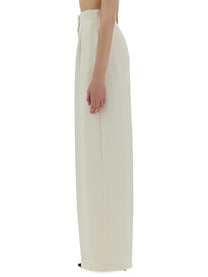 Max Mara Women's Wide Pant Handcuff White