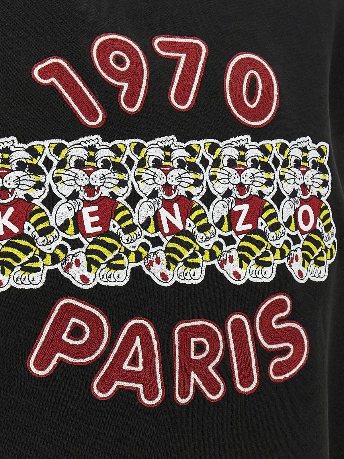 Kenzo Wild Tiger Embroidered Sweatshirt Black