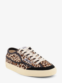 AUTRY Women's Windscape Low Pony Hair Sneakers LEO BLK, view 2