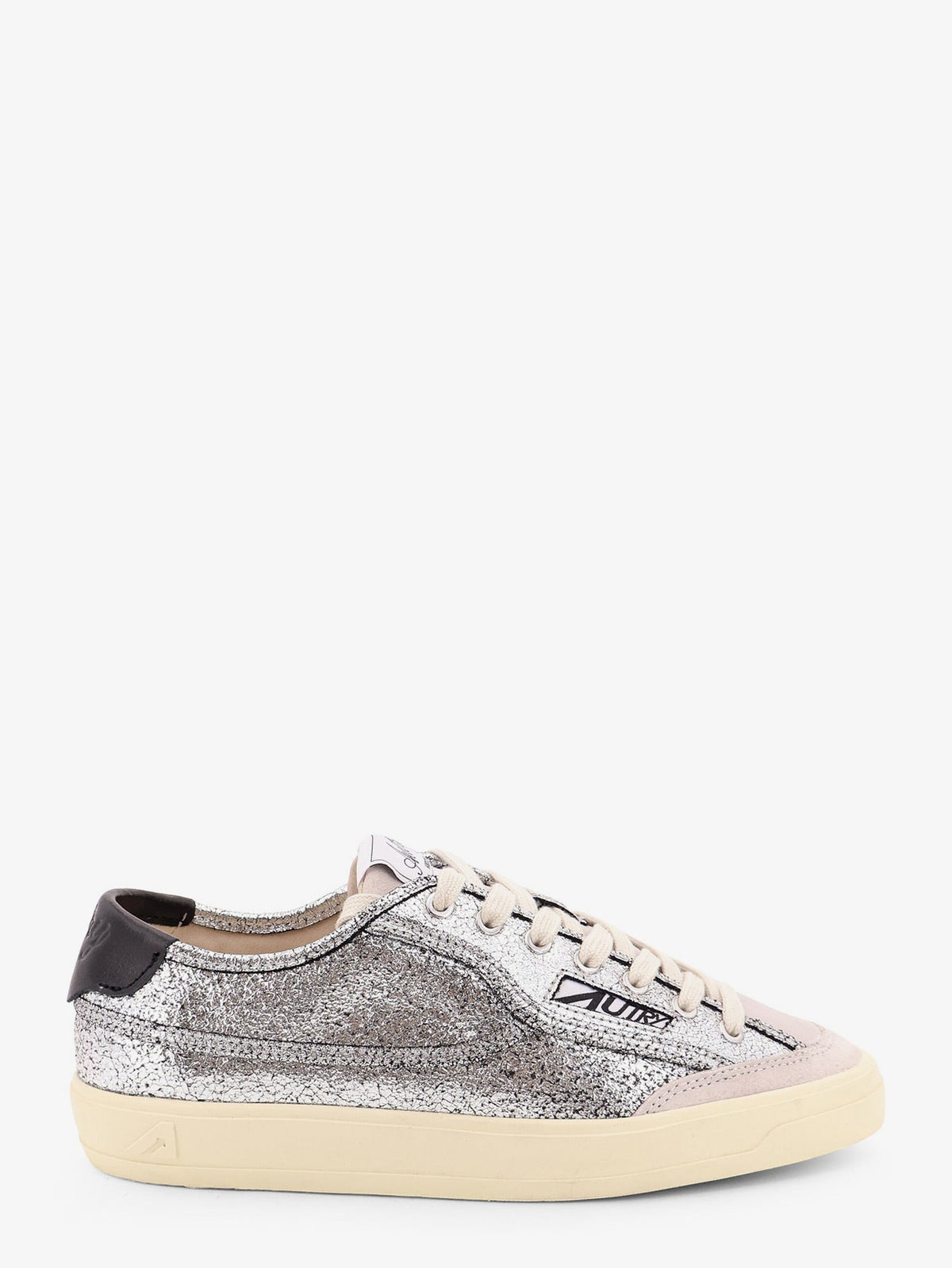 AUTRY Women's Windscape Low Silver Leather Sneakers Silver