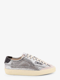 AUTRY Women's Windscape Low Silver Leather Sneakers Silver