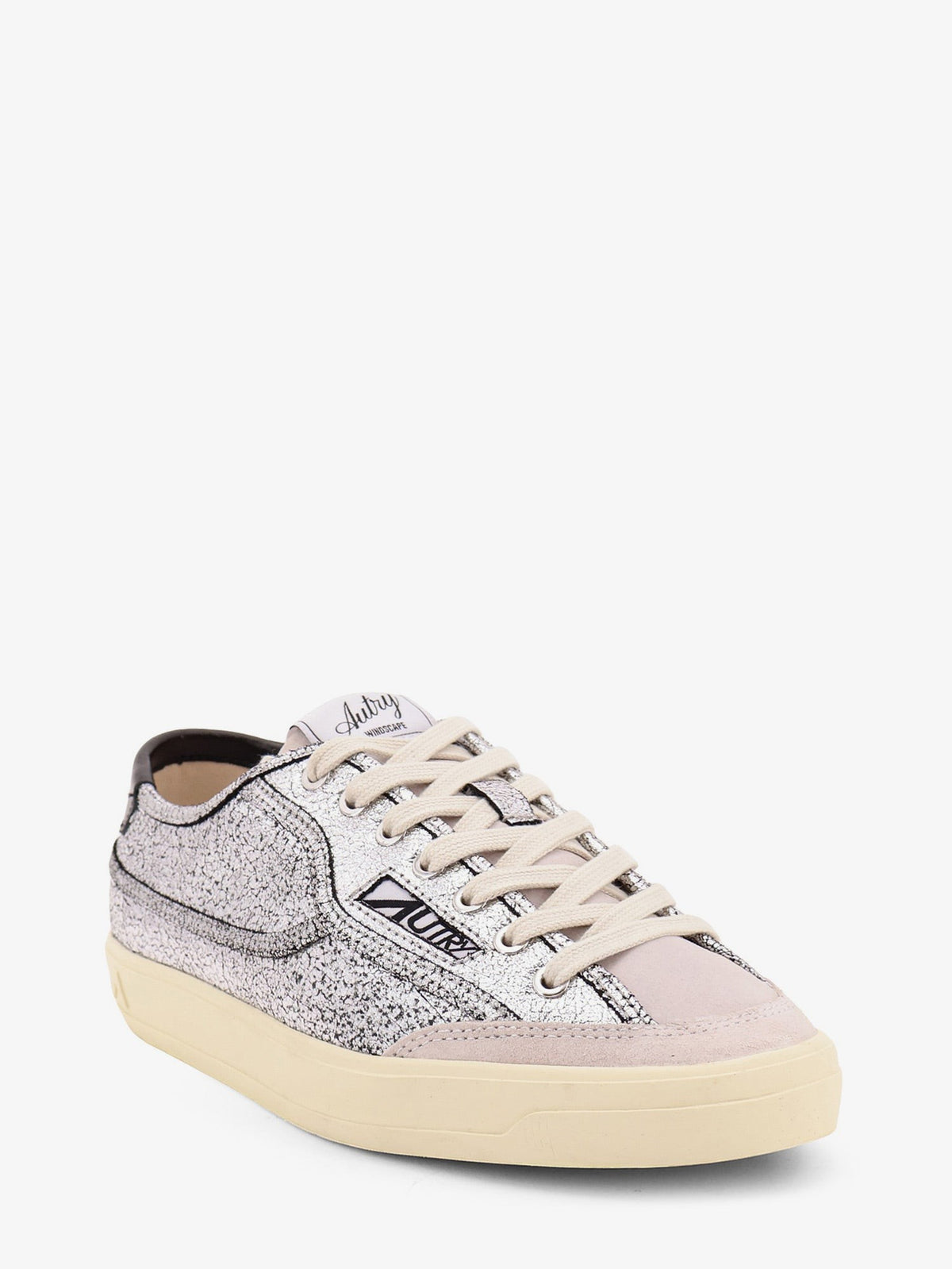 AUTRY Women's Windscape Low Silver Leather Sneakers Silver