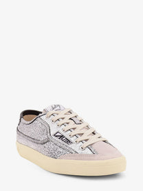 AUTRY Women's Windscape Low Silver Leather Sneakers Silver