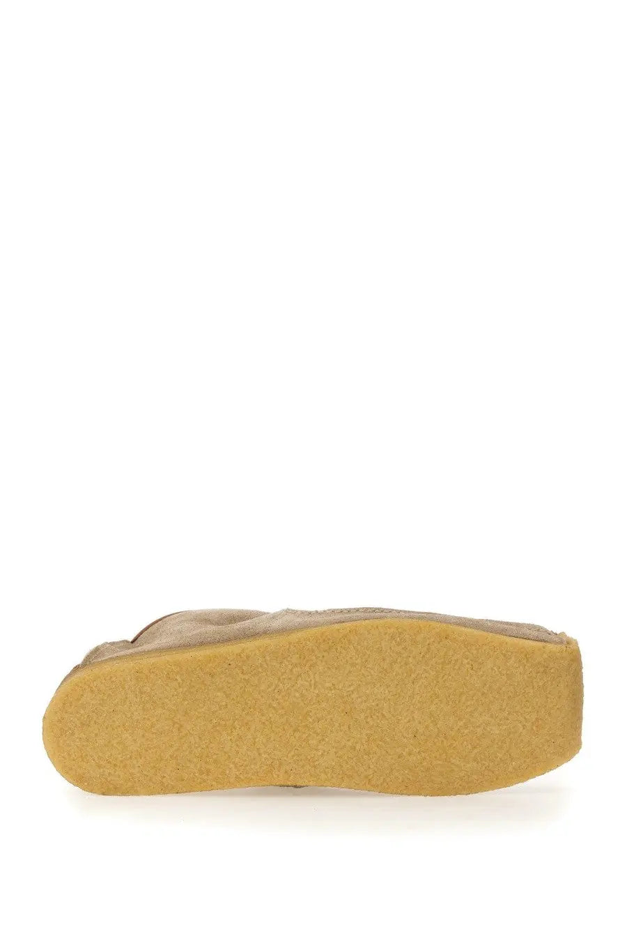 Beige suede slip-on men’s loafer with tan rubber sole woburn walk leather shoe