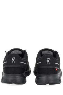 On women’s cloud sneaker black with black onitsuka tiger running shoes featuring white logo accents and textured rubber sole