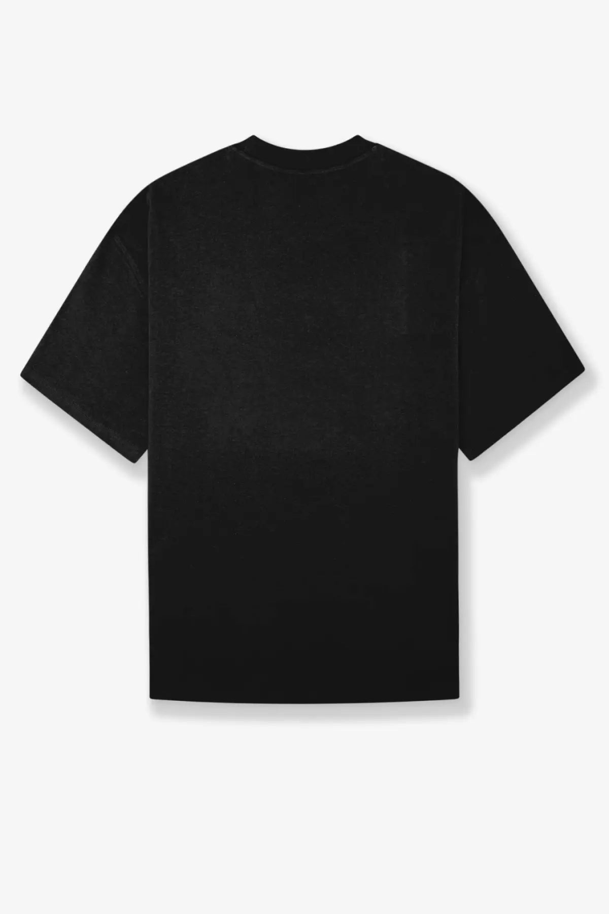 Woodbird mens wbbeam black cotton oversized crewneck t shirt with relaxed fit and short sleeves