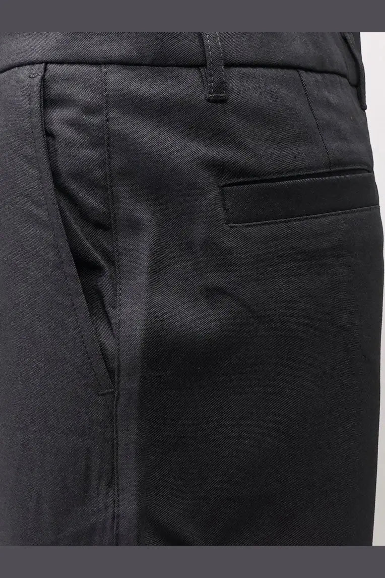 Woodbird men’s wbbin viscose blend black trousers with textured fabric sleek tailored design and subtle stitching details