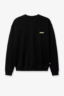 Woodbird mens wbcane lion cotton jersey black sweatshirt with subtle gold logo on the chest