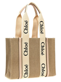 Chloé Woody Medium Shopping Bag Blue