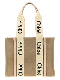Chloé Woody Medium Shopping Bag Blue
