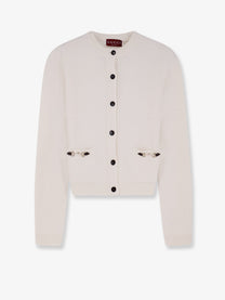 Gucci Women's Morsetto Cardigan White