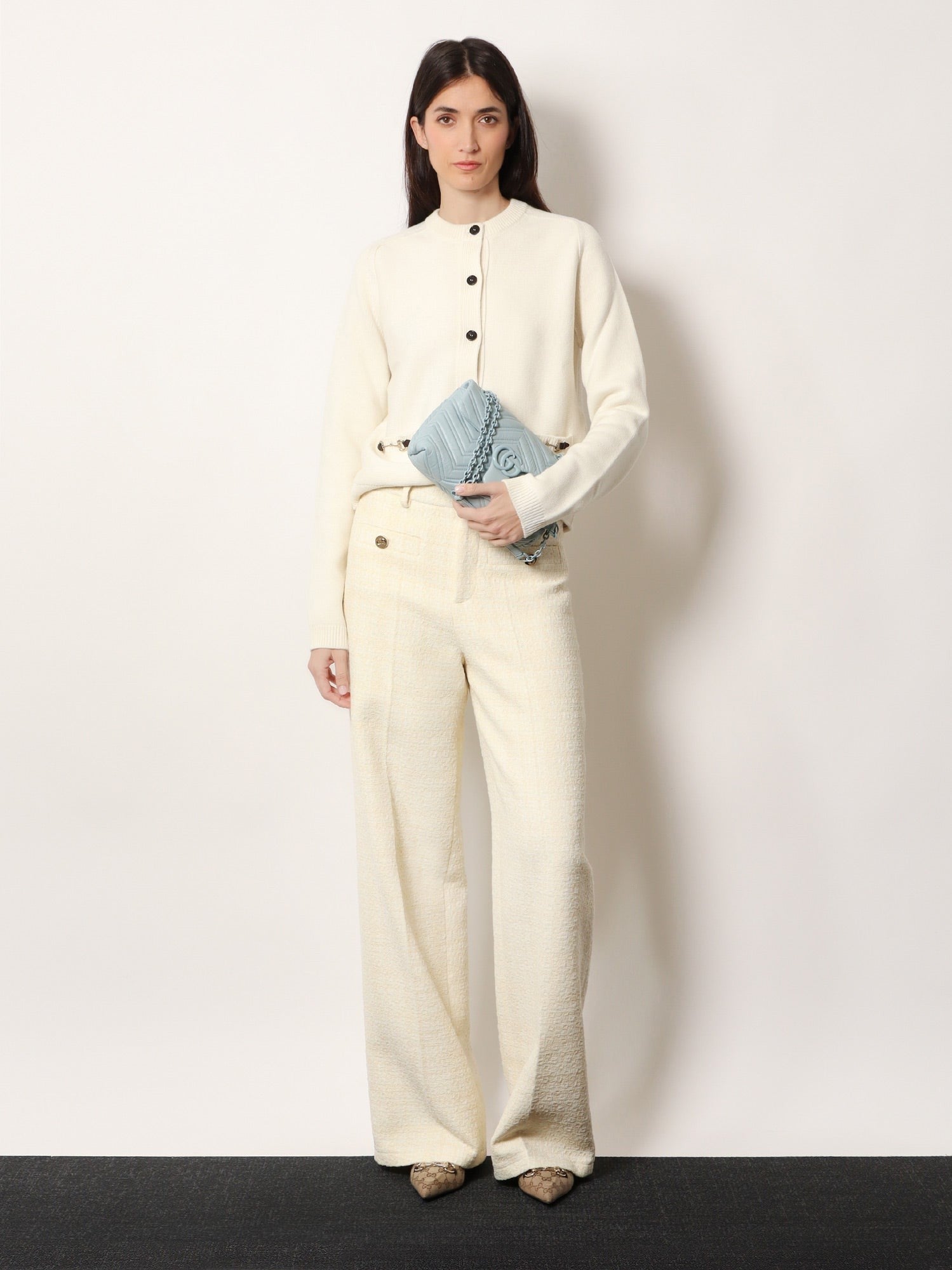 Gucci Women's Morsetto Cardigan White