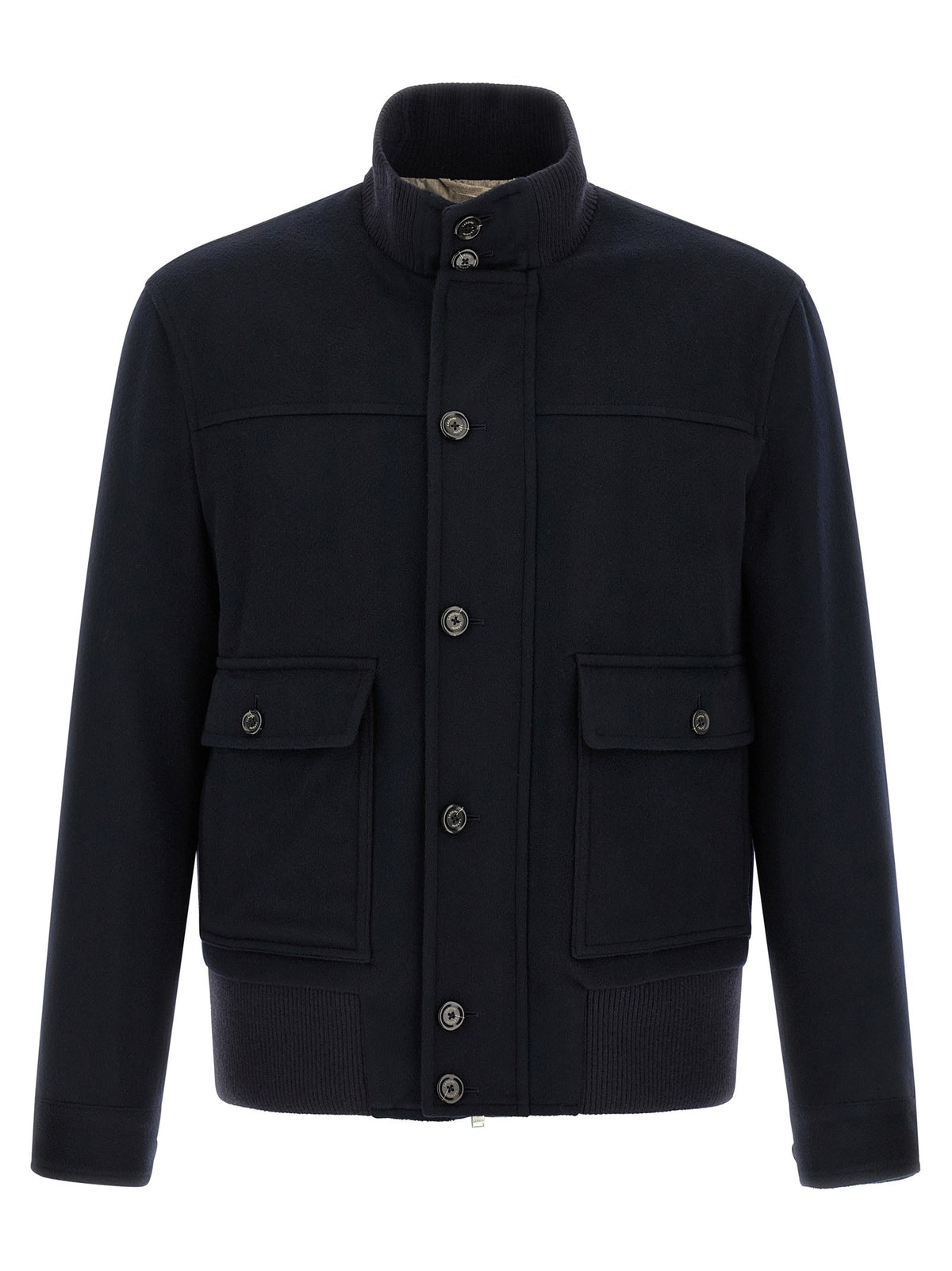 Lardini Wool and Cashmere Jacket Blue