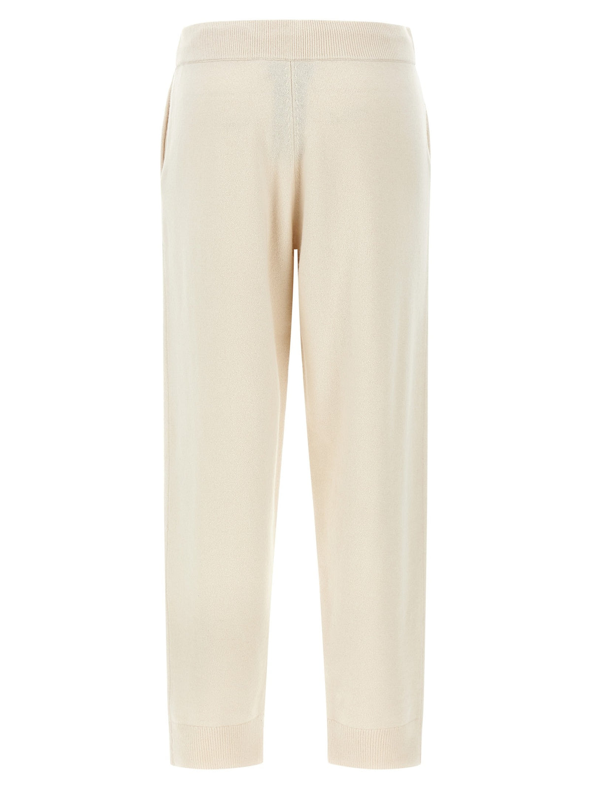Yves Salomon Wool and Cashmere Sweatpants White