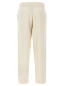 Yves Salomon Wool and Cashmere Sweatpants White