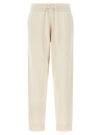 Yves Salomon Wool and Cashmere Sweatpants White