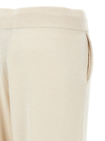 Yves Salomon Wool and Cashmere Sweatpants White