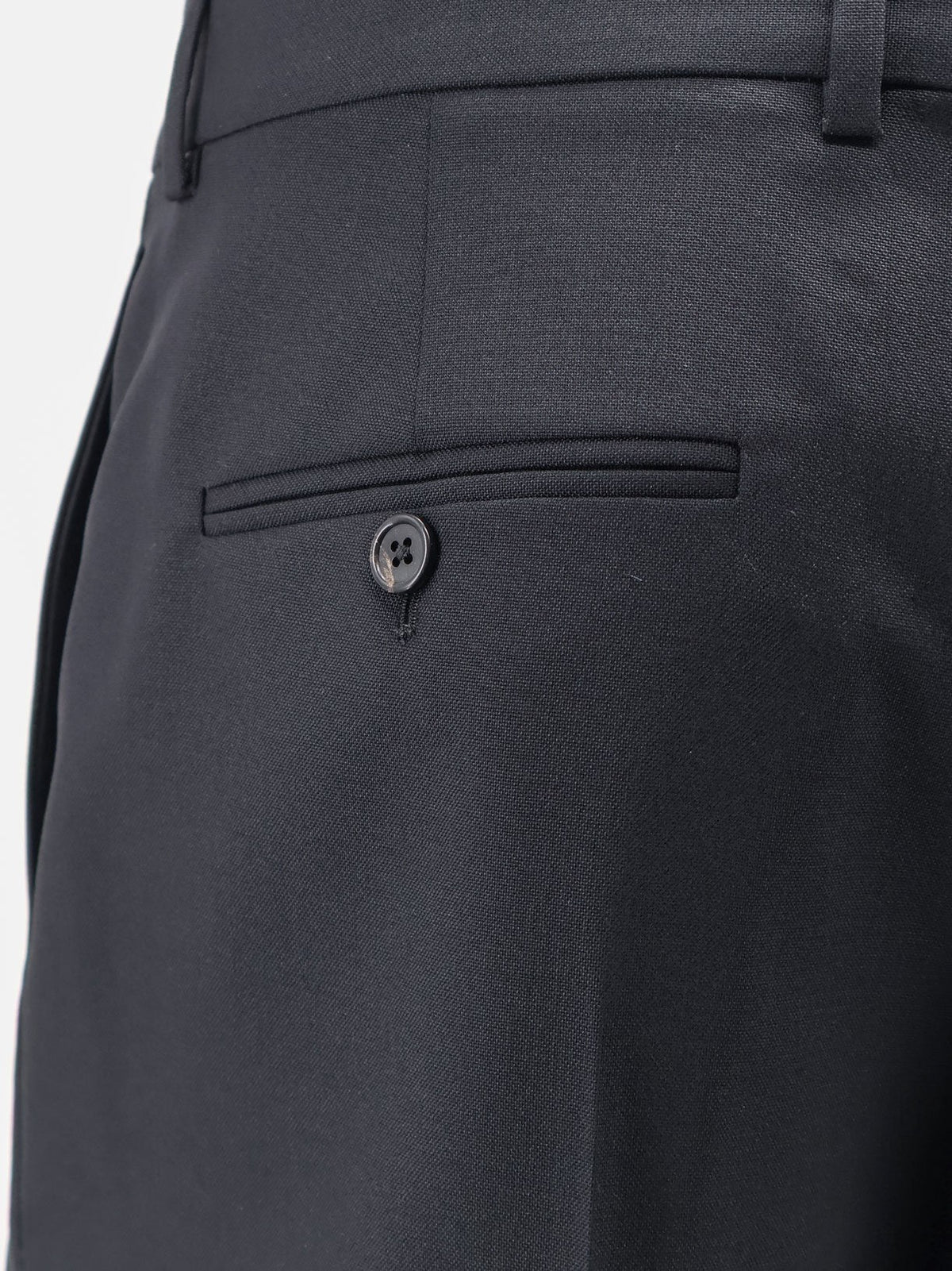 Celine Men's Wool and Mohair Trousers Black
