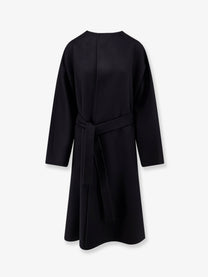 Gucci Women's Wool and Silk Blend Coat Black