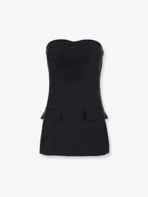 Toteme Women's Wool and Silk Blend Tank Top Black