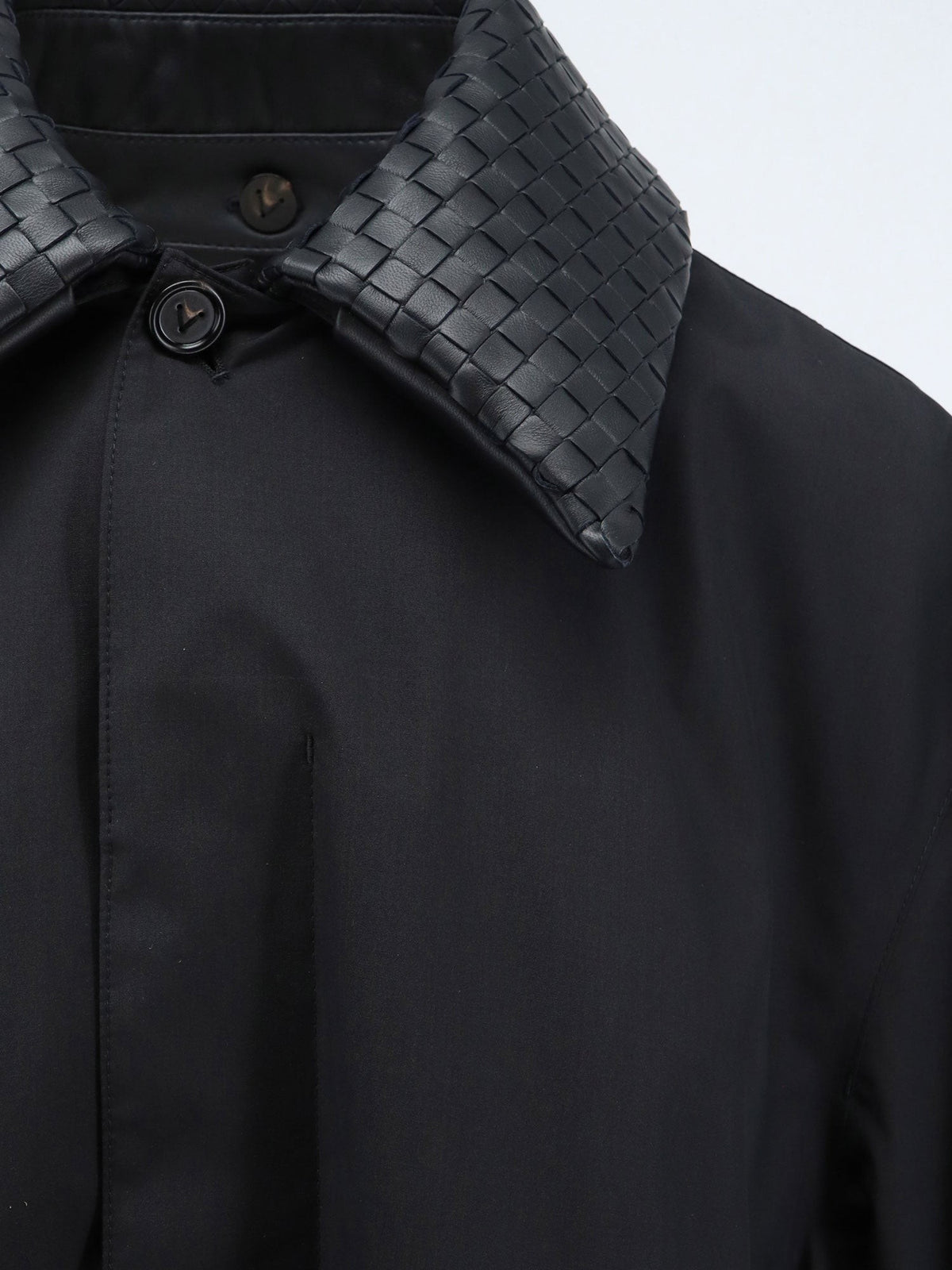 Bottega Veneta Men's Wool and Silk Coat Black