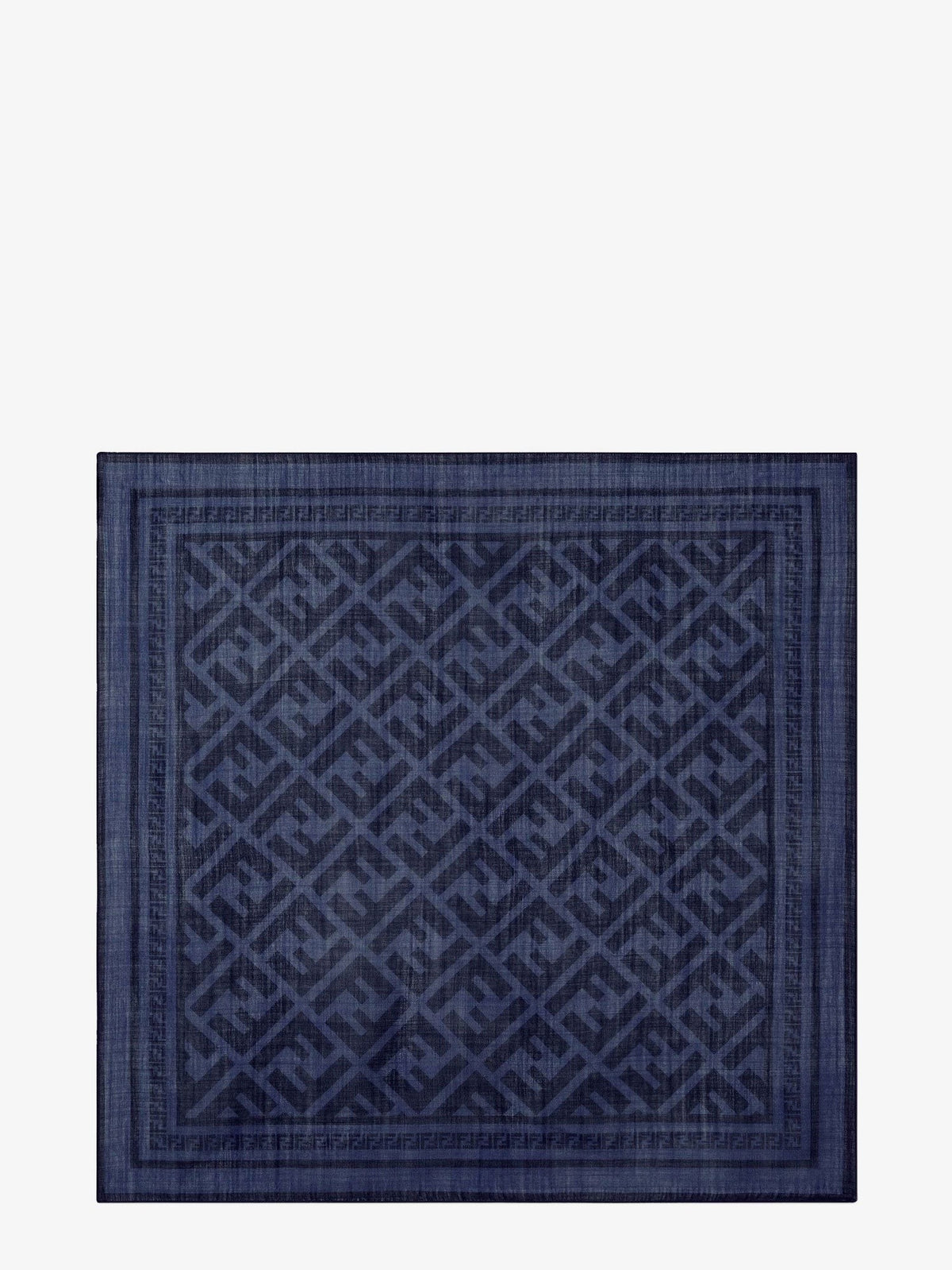 Fendi Men's Wool and Silk Scarf Grey