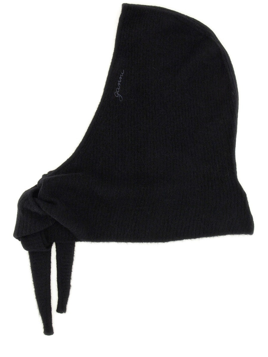 Ganni Women's Wool Balaclava Black