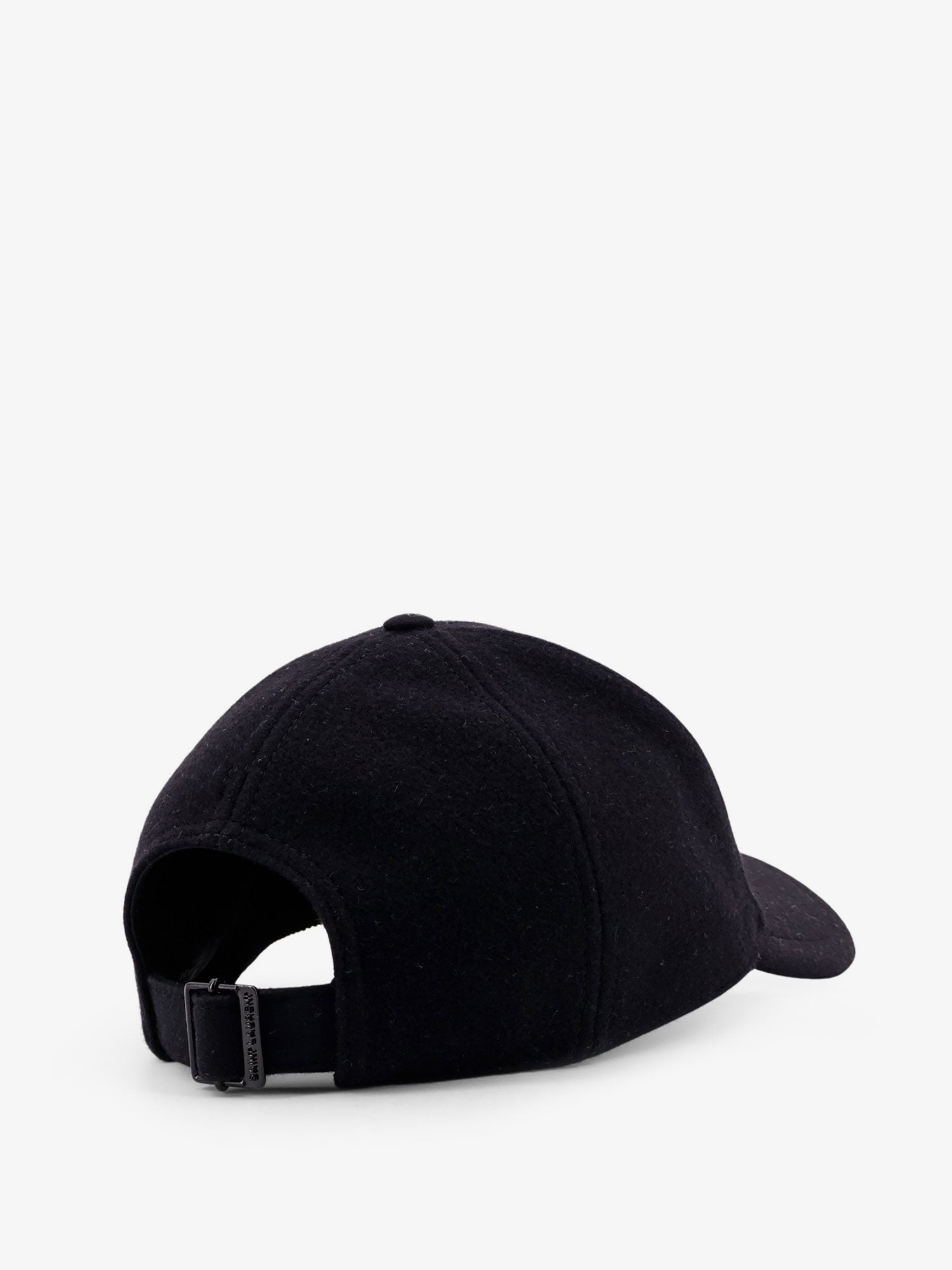 Saint Laurent Unisex Wool Baseball Hat Black