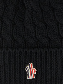 Moncler Grenoble Wool Beanie Black