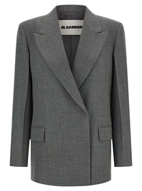 Jil Sander Wool Blazer Grey
