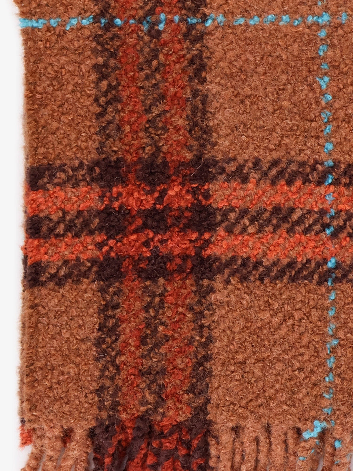 Burberry Women's Wool Blend and Alpaca Bouclé Scarf Brown