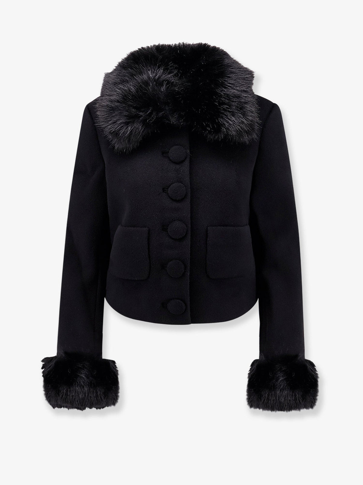 self-portrait Women's Wool Blend Blazer Black
