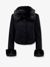 self-portrait Women's Wool Blend Blazer Black