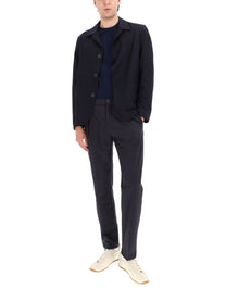 Herno Men's Wool Blend Blazer Blue