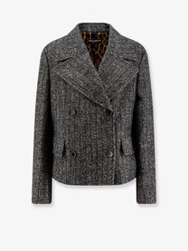 Dolce &amp; Gabbana Women's Striped Wool Blazer White