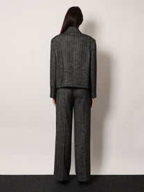 Dolce &amp; Gabbana Women's Striped Wool Blazer White