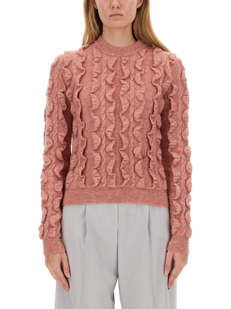 Moschino Women's Wool Blend Sweater Blue