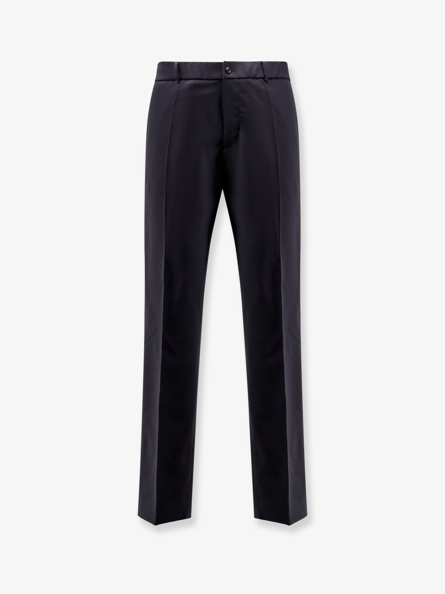 Moncler Men's Wool Blend Trousers Blue