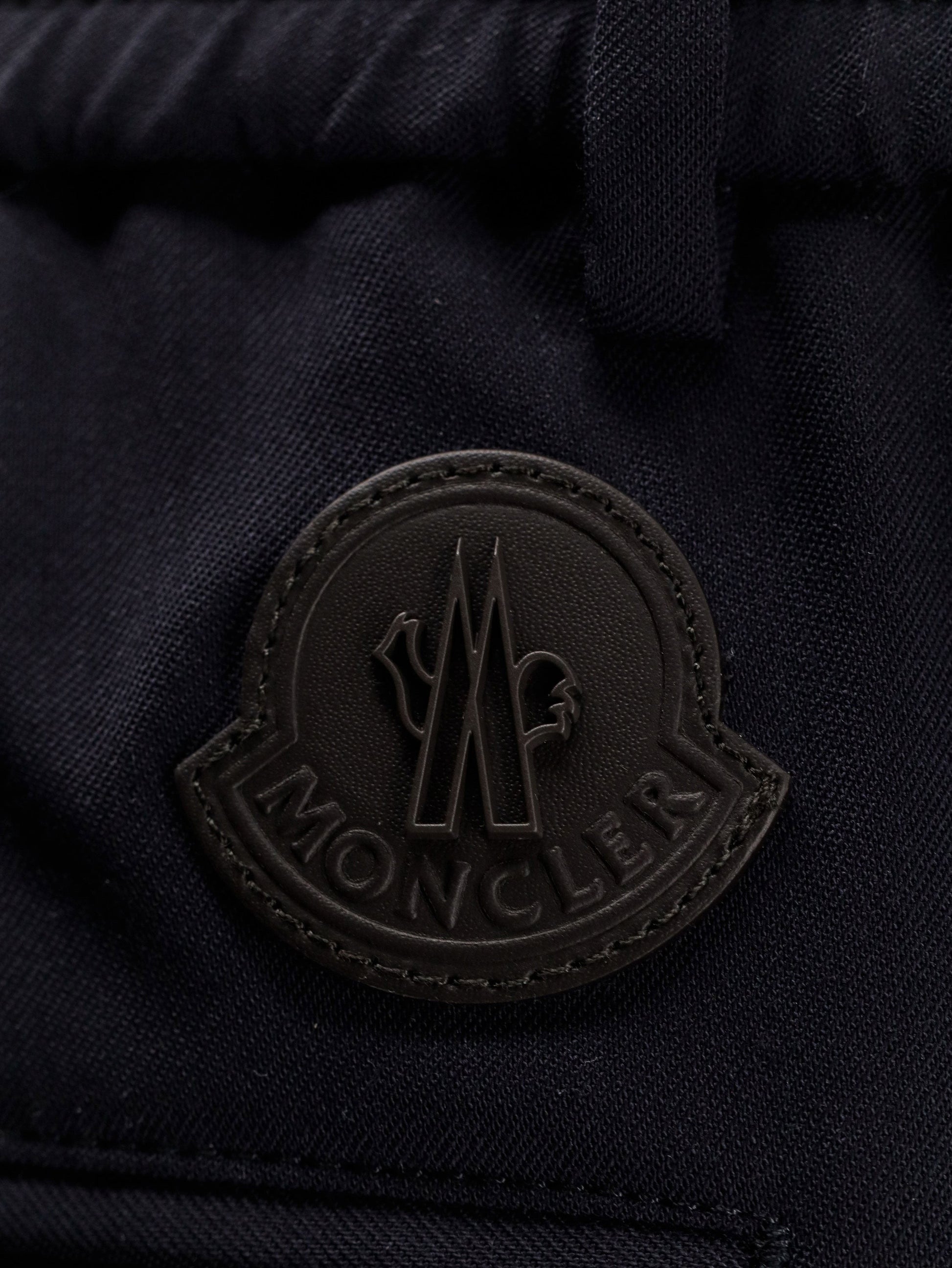 Moncler Men's Wool Blend Trousers Blue