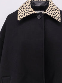 Rohe Women's Wool Coat Black, view 3