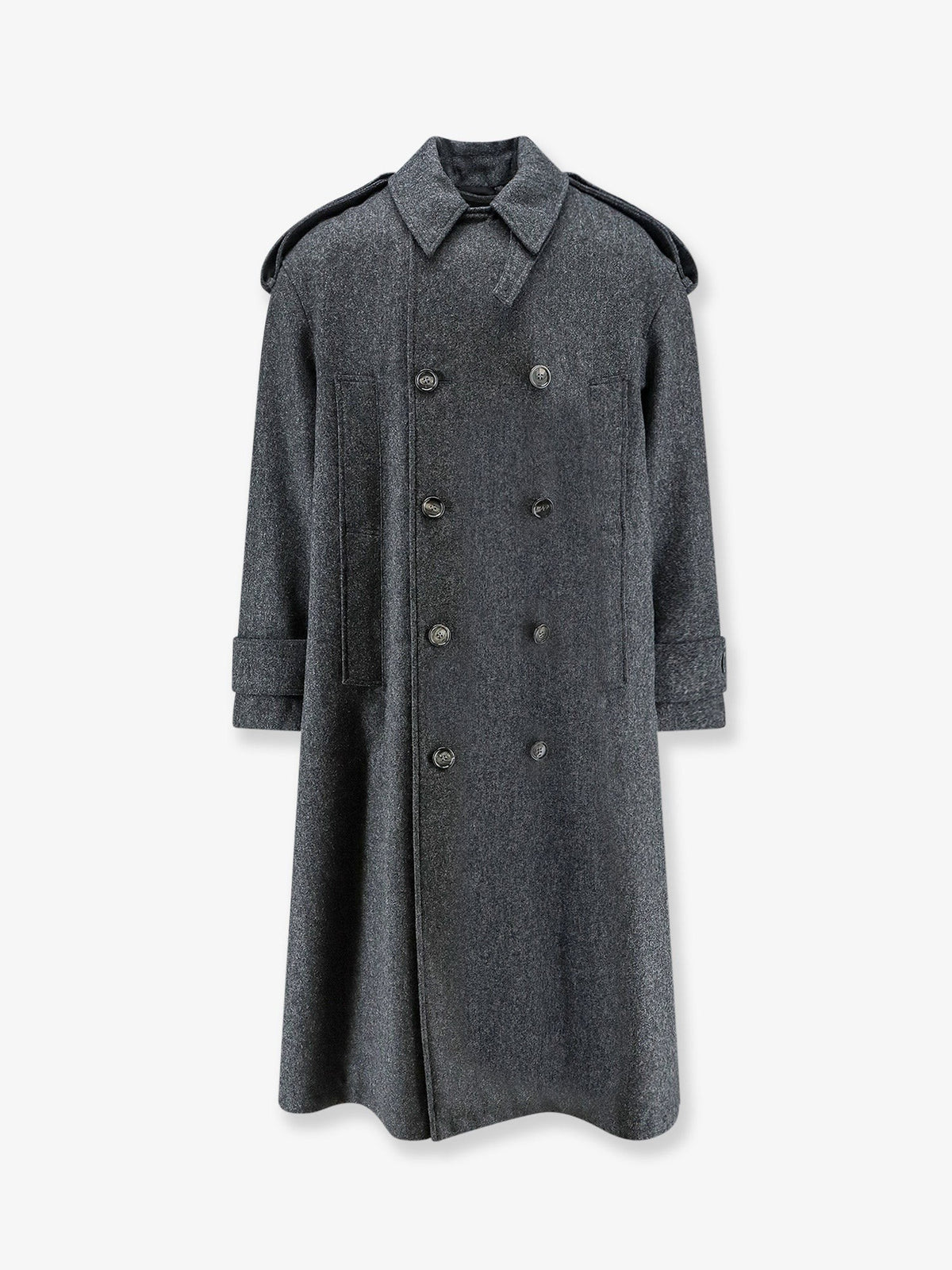 Ami Paris Men's Wool Coat Grey