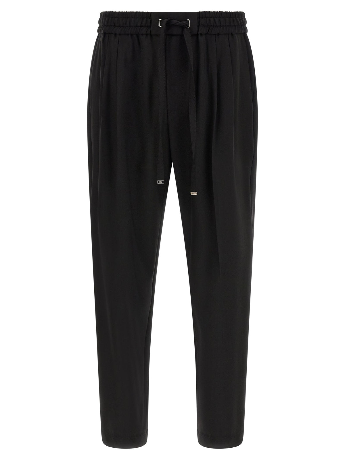 Dolce &amp; Gabbana Wool Gabardine Joggers Black